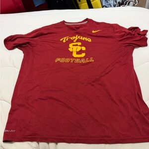 Nike Men's Red USC Trojans Football Tee